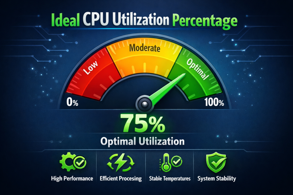 (What Should CPU Utilization Be?)Ideal CPU Utilization Percentage