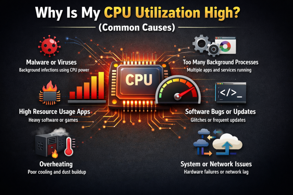 Why Is My CPU Utilization High? (Common Causes)